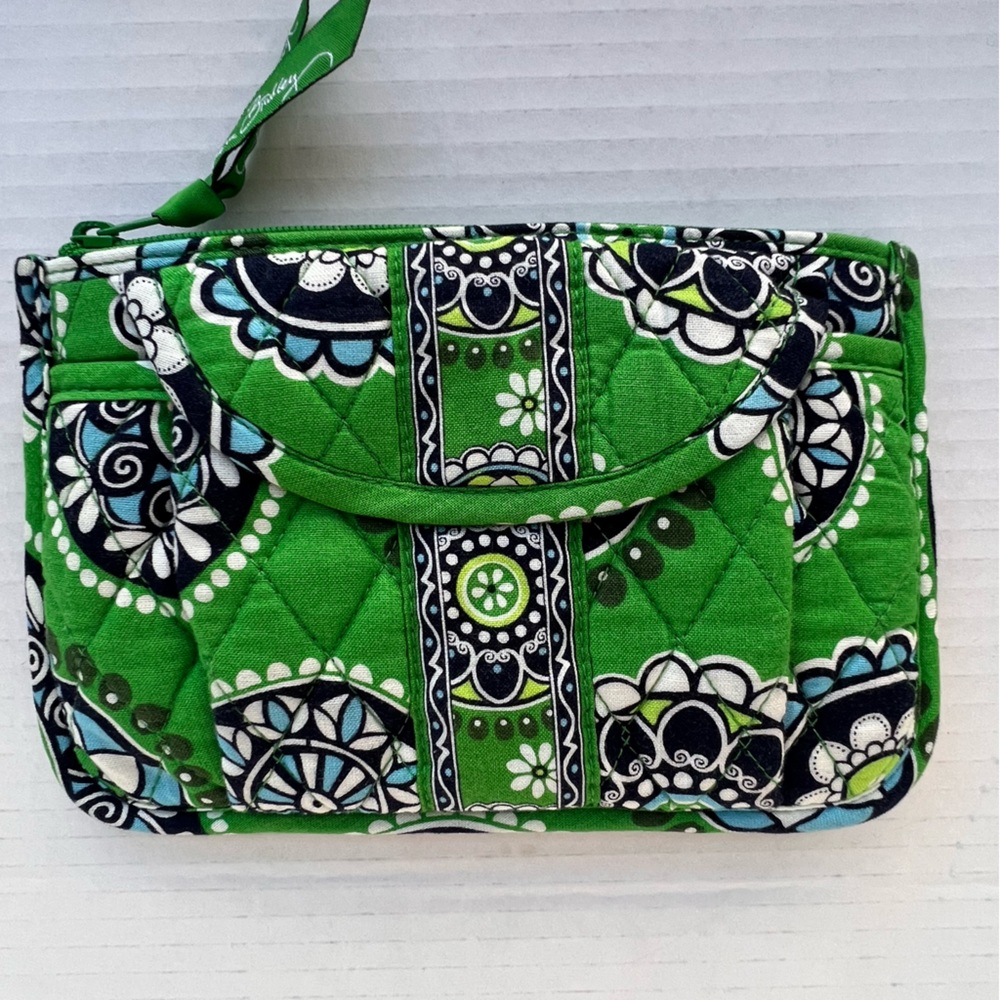 Vera Bradley Green Cupcake Wallet with Belt Loops
